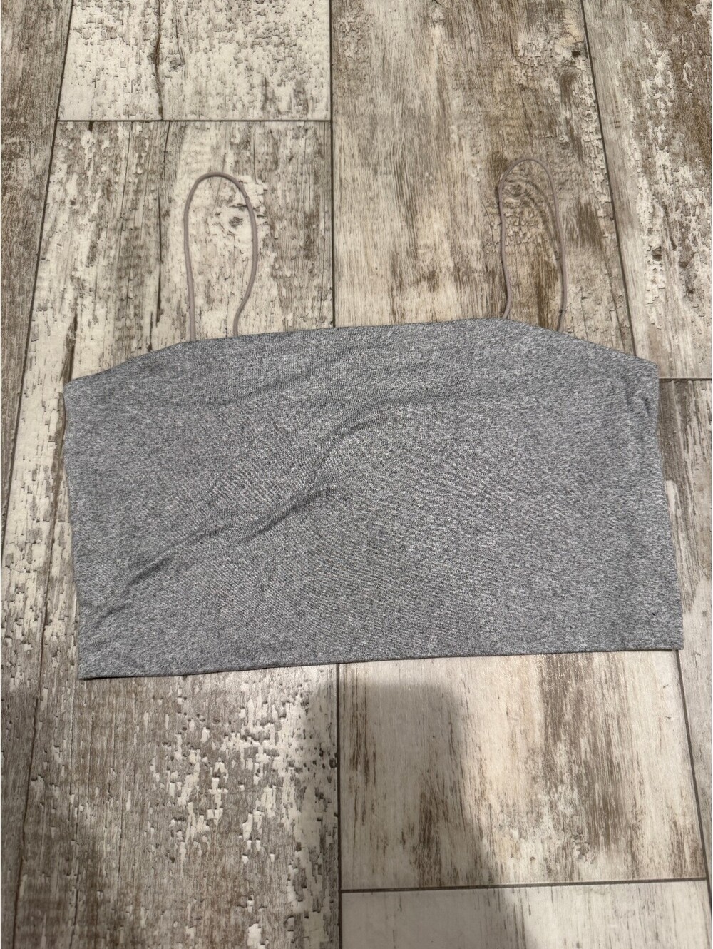 SHEIN Gray Spaghetti Strap Crop Cami Tank Top Y2K